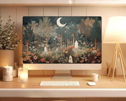 Halloween Ghosts Desktop Wallpaper Set