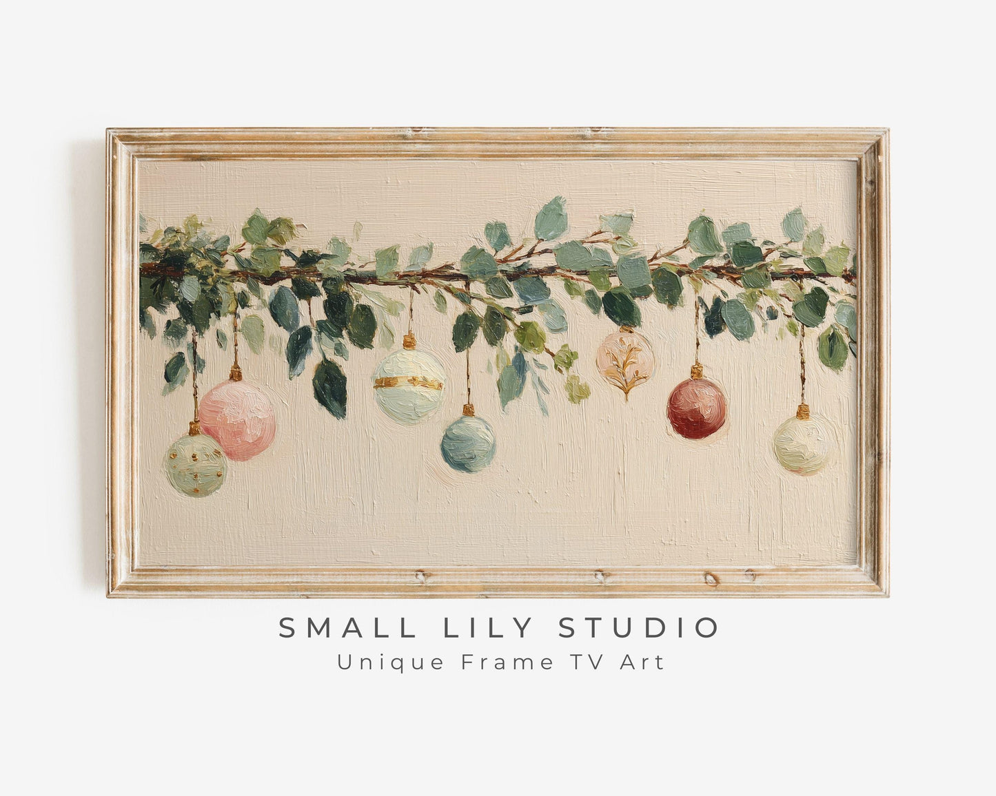 Christmas Ornaments Frame TV Art
