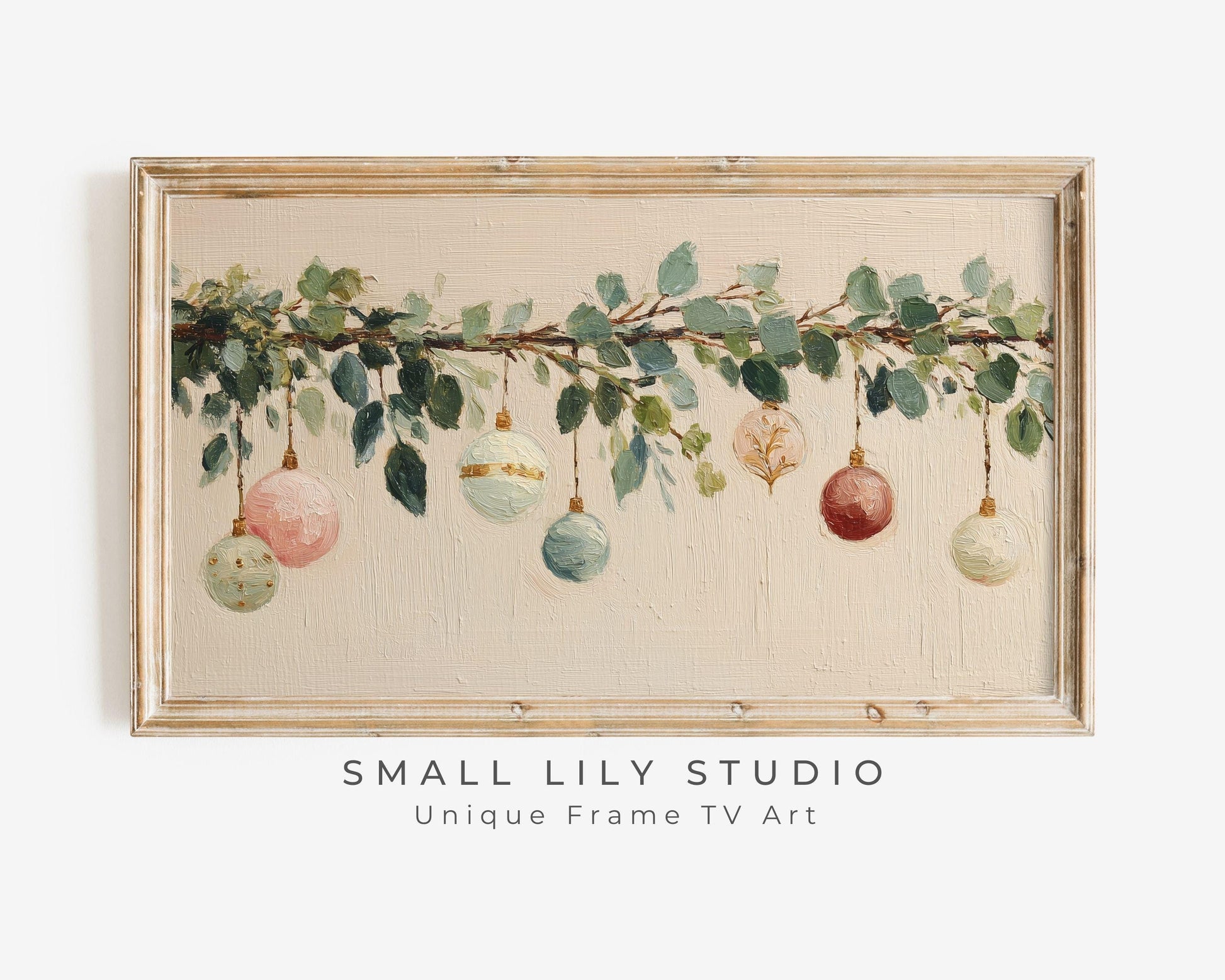 Christmas Ornaments Frame TV Art