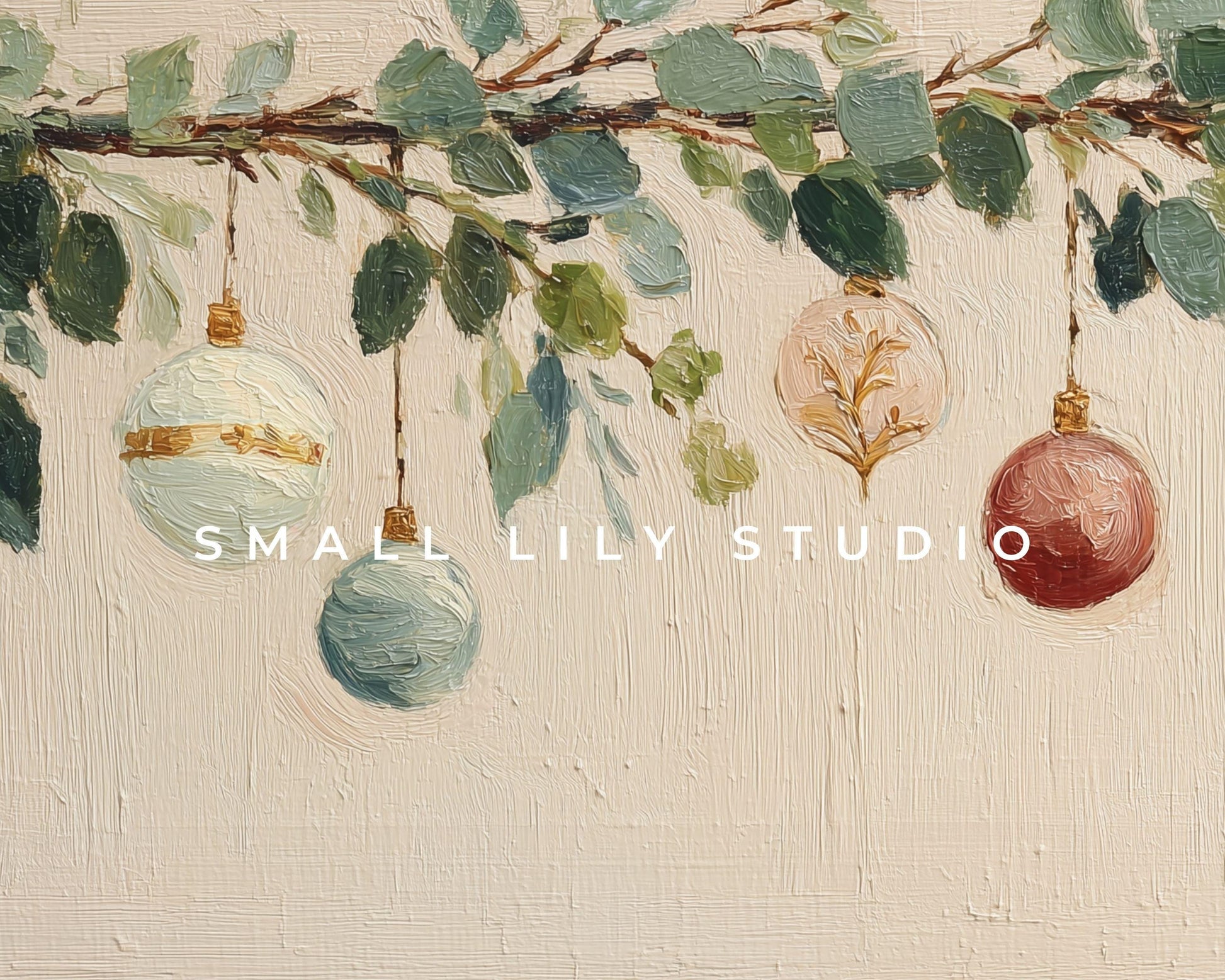 Christmas Ornaments Frame TV Art