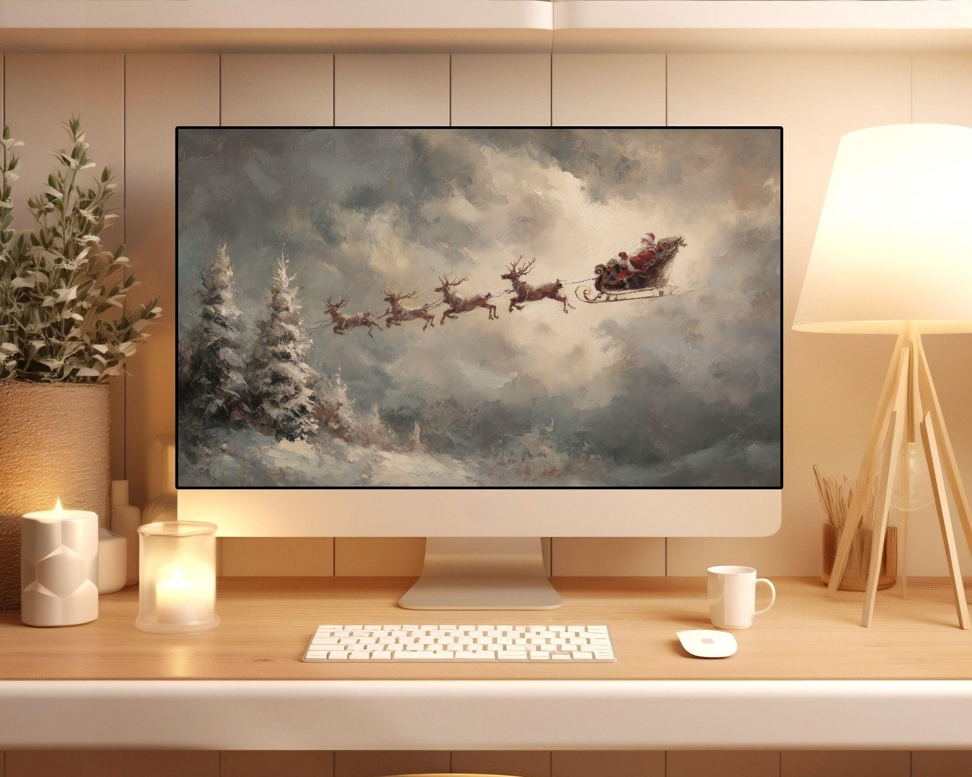Moody Christmas Desktop Wallpaper