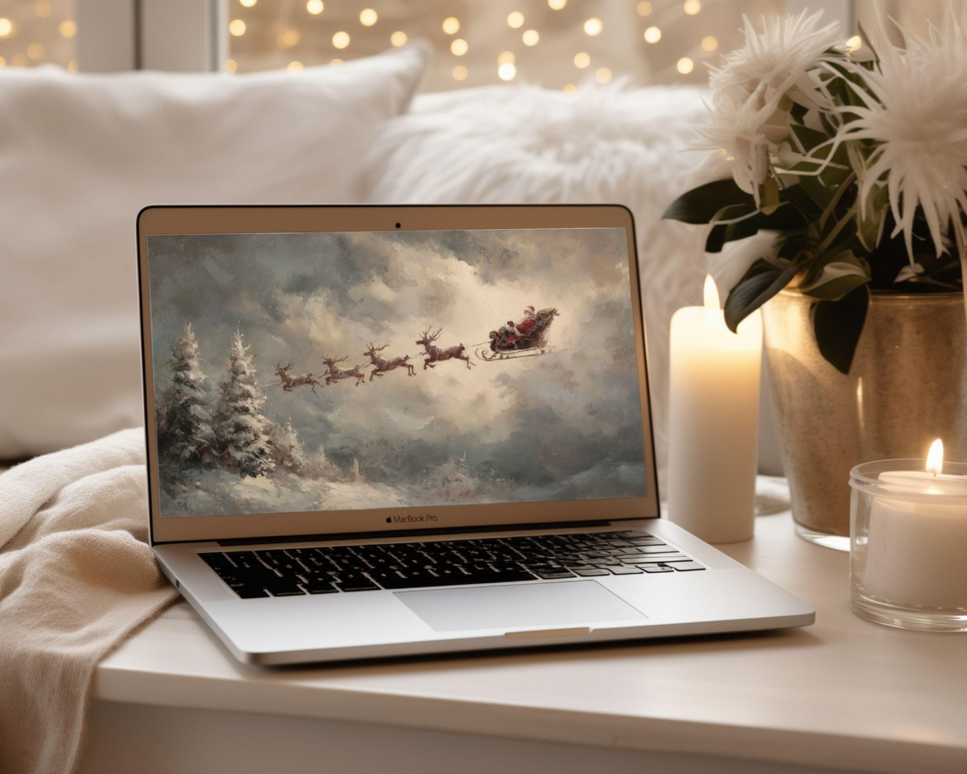 Moody Christmas Desktop Wallpaper