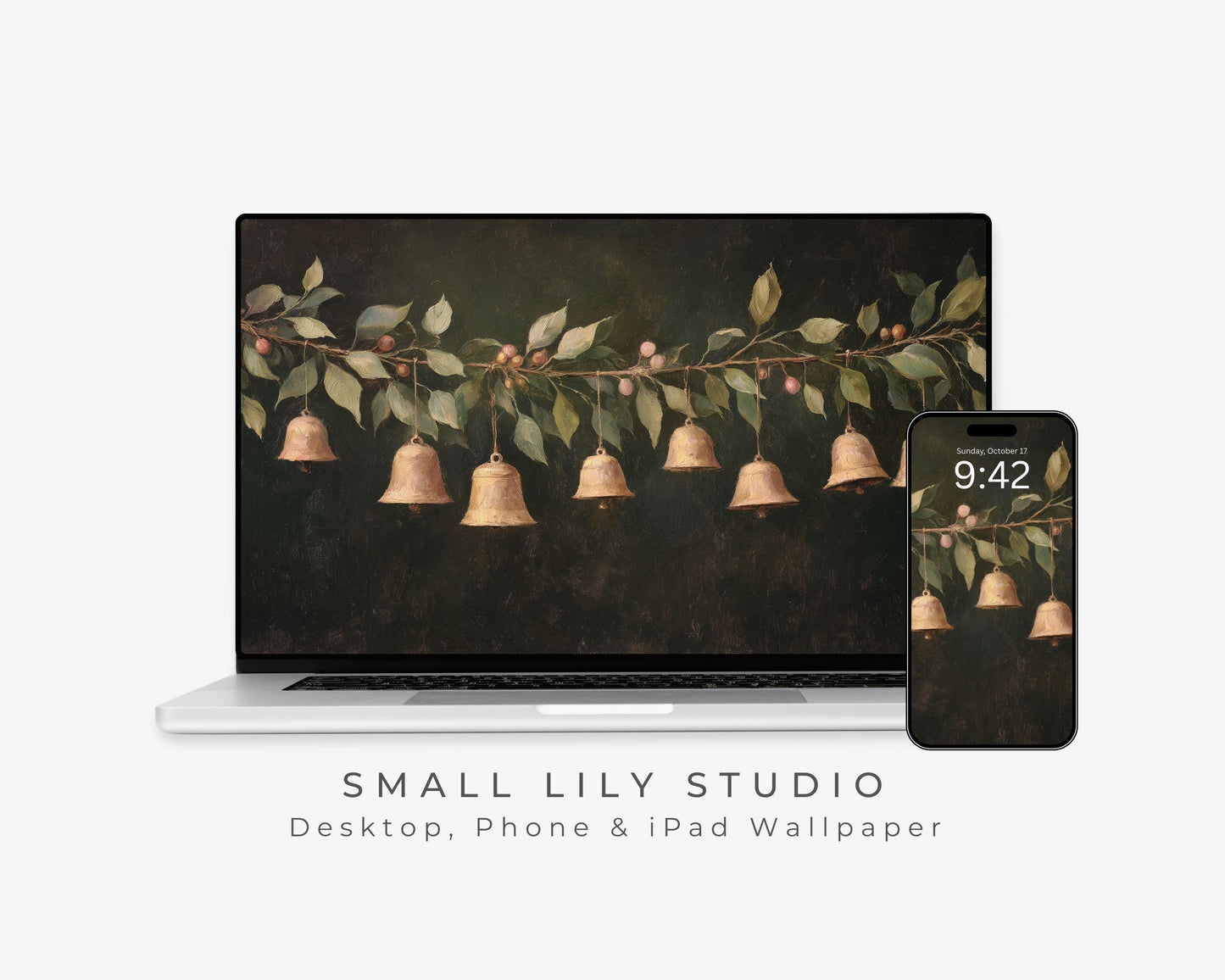 Christmas Bells Desktop Wallpaper Set