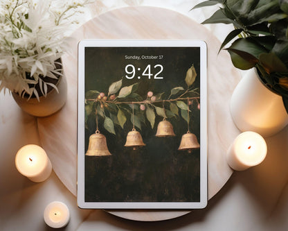 Christmas Bells Desktop Wallpaper Set