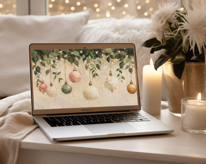 Christmas Ornaments Desktop Wallpaper