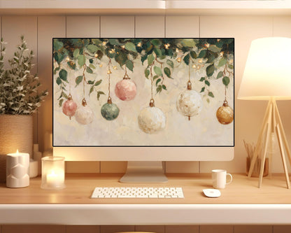 Christmas Ornaments Desktop Wallpaper