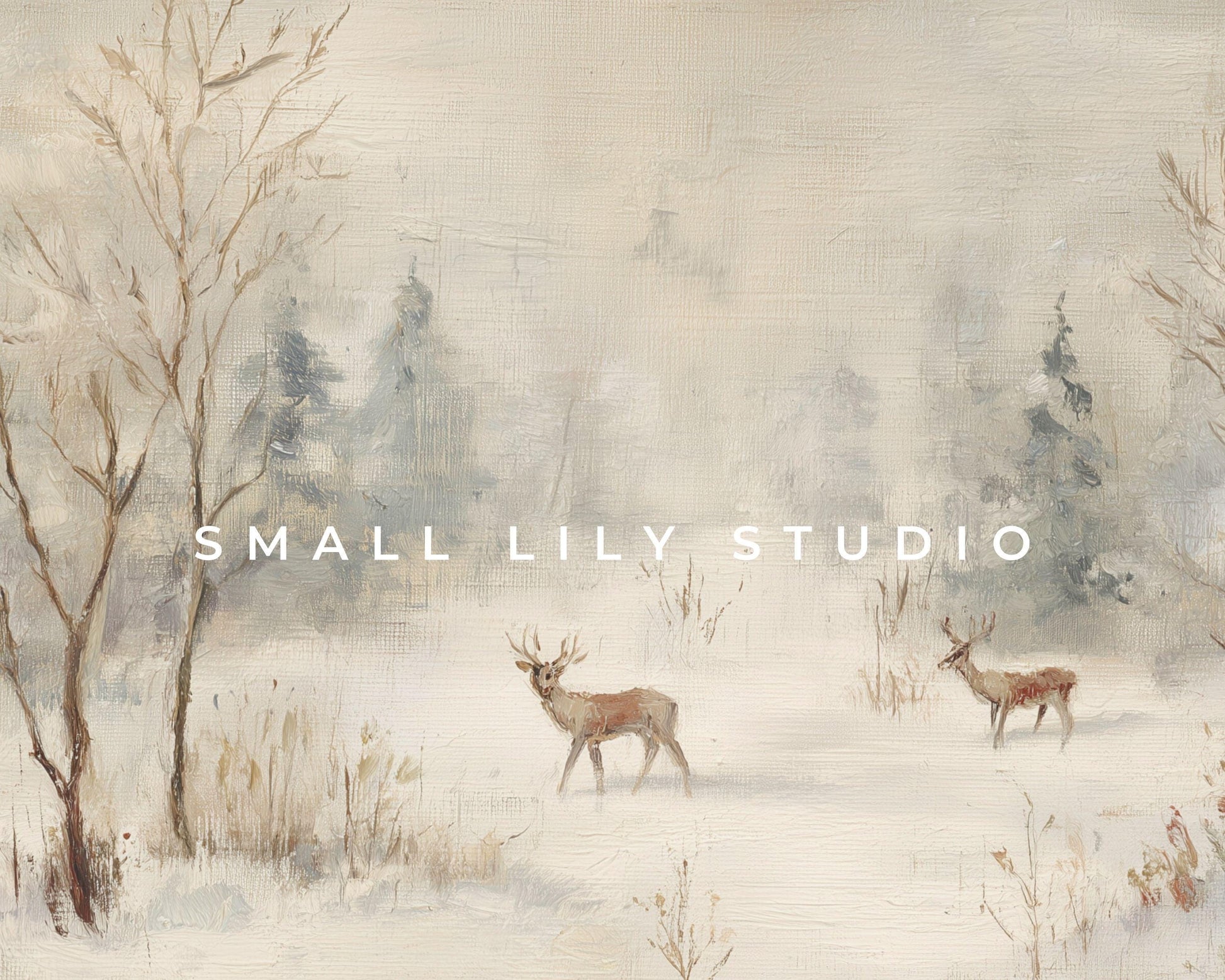 Minimalist Deer Desktop Wallpaper Set