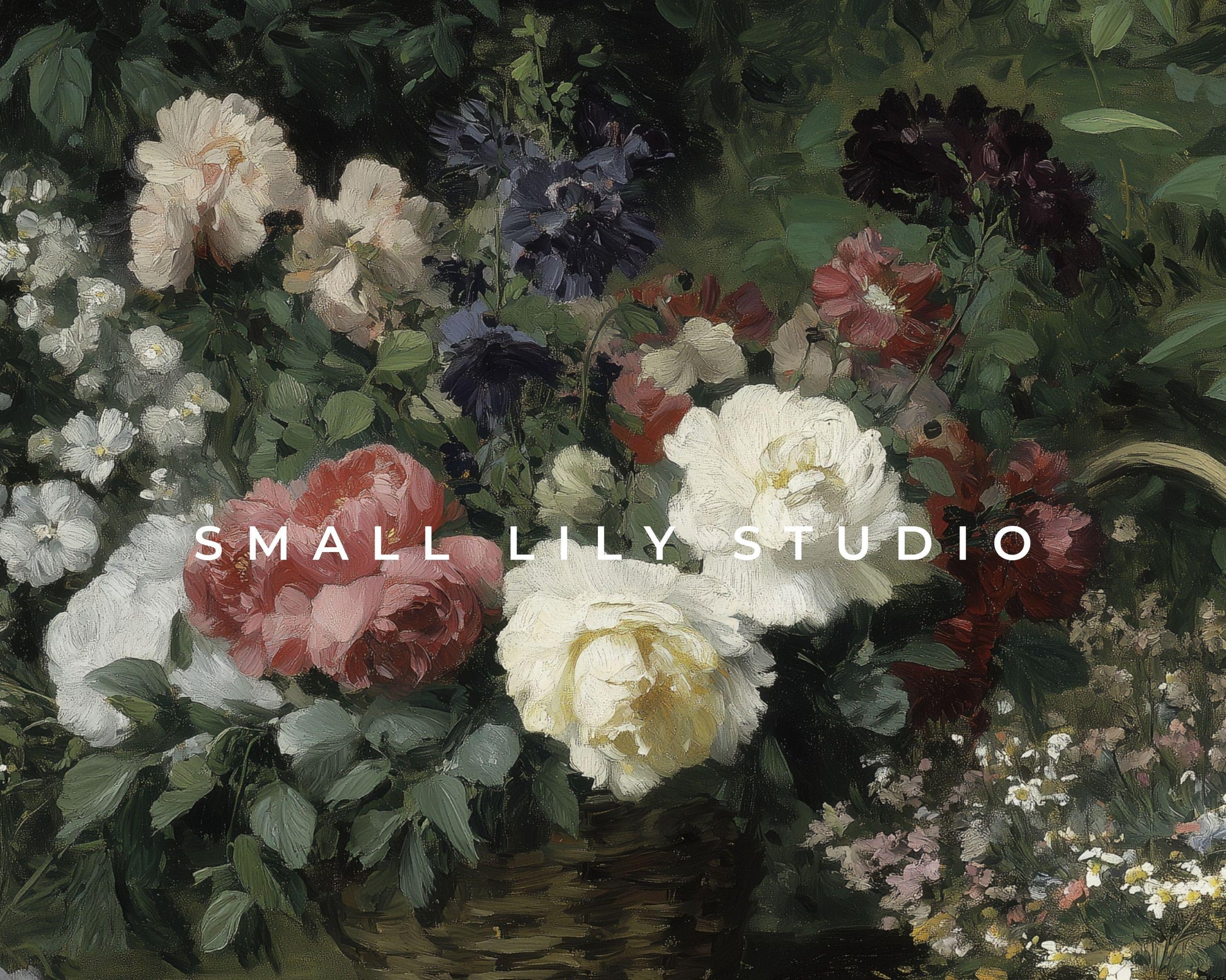 Moody Florals Frame TV Art