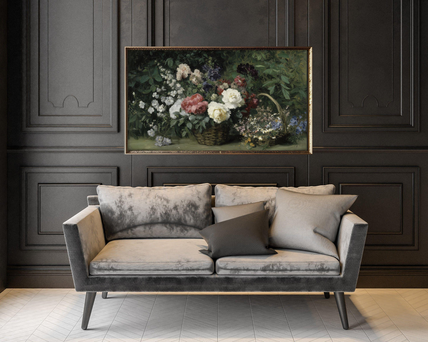 Moody Florals Frame TV Art