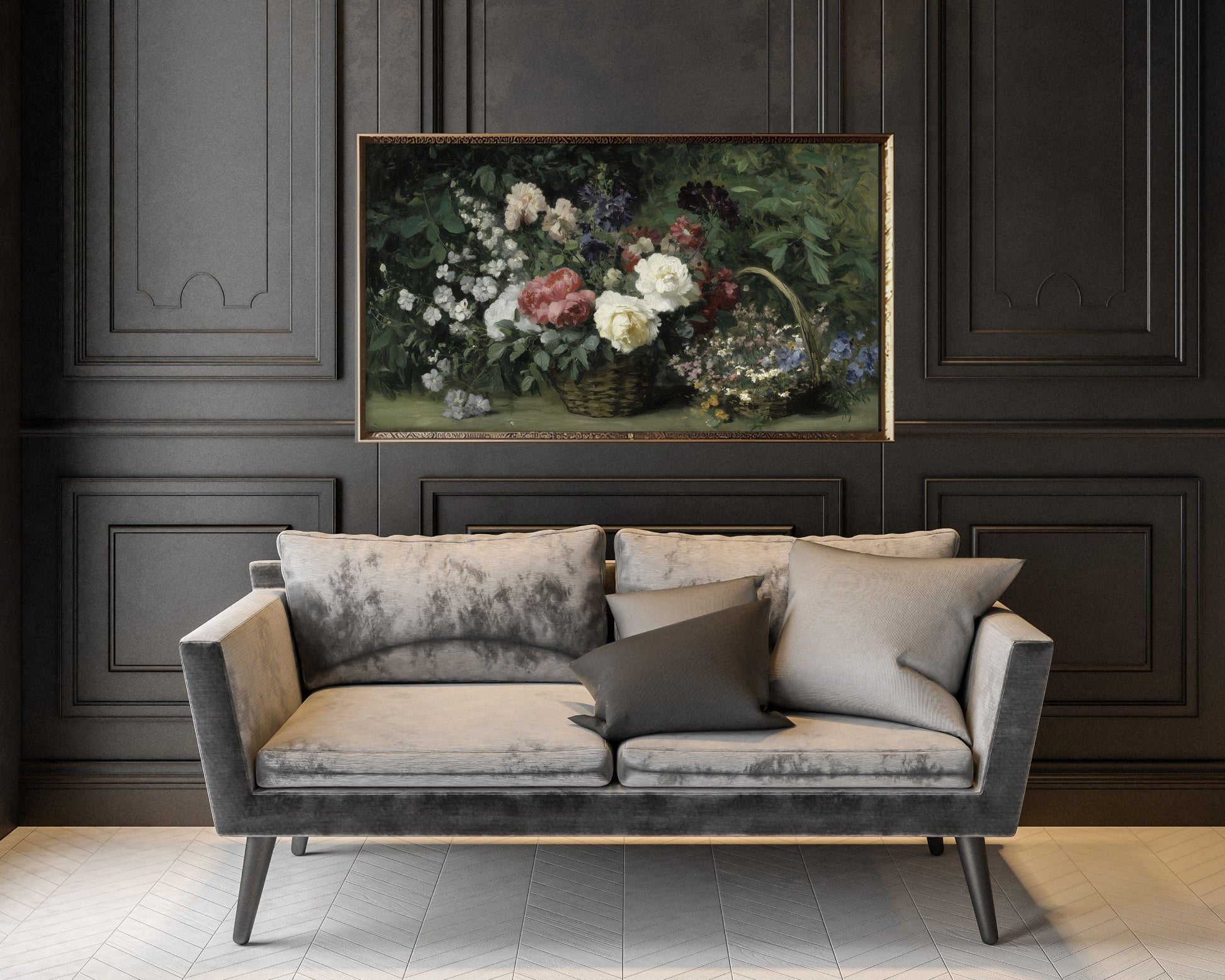 Moody Florals Frame TV Art