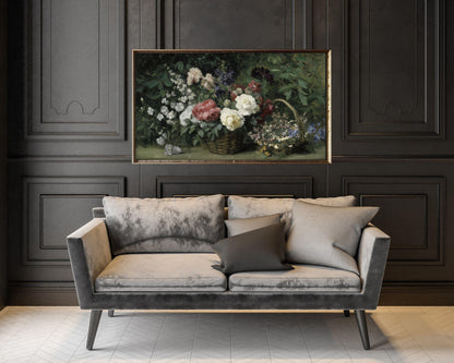 Moody Florals Frame TV Art