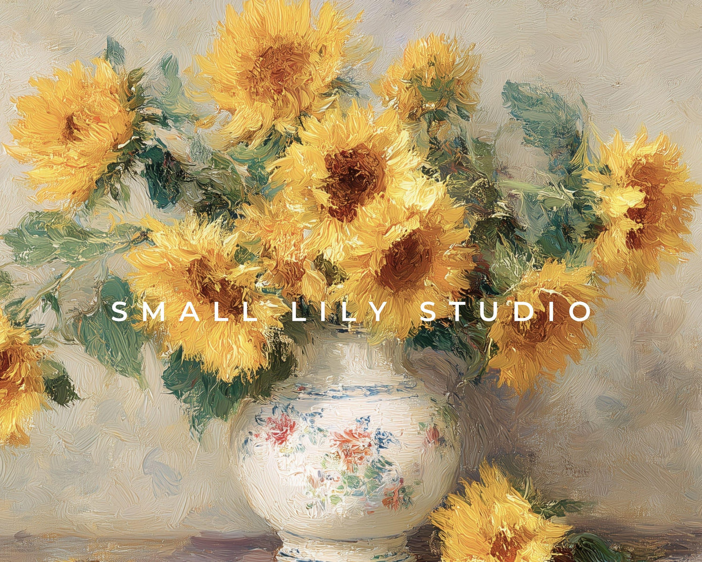 Sunflowers in Vase Frame TV Art