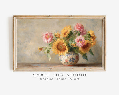 Colorful Flowers Frame TV Art