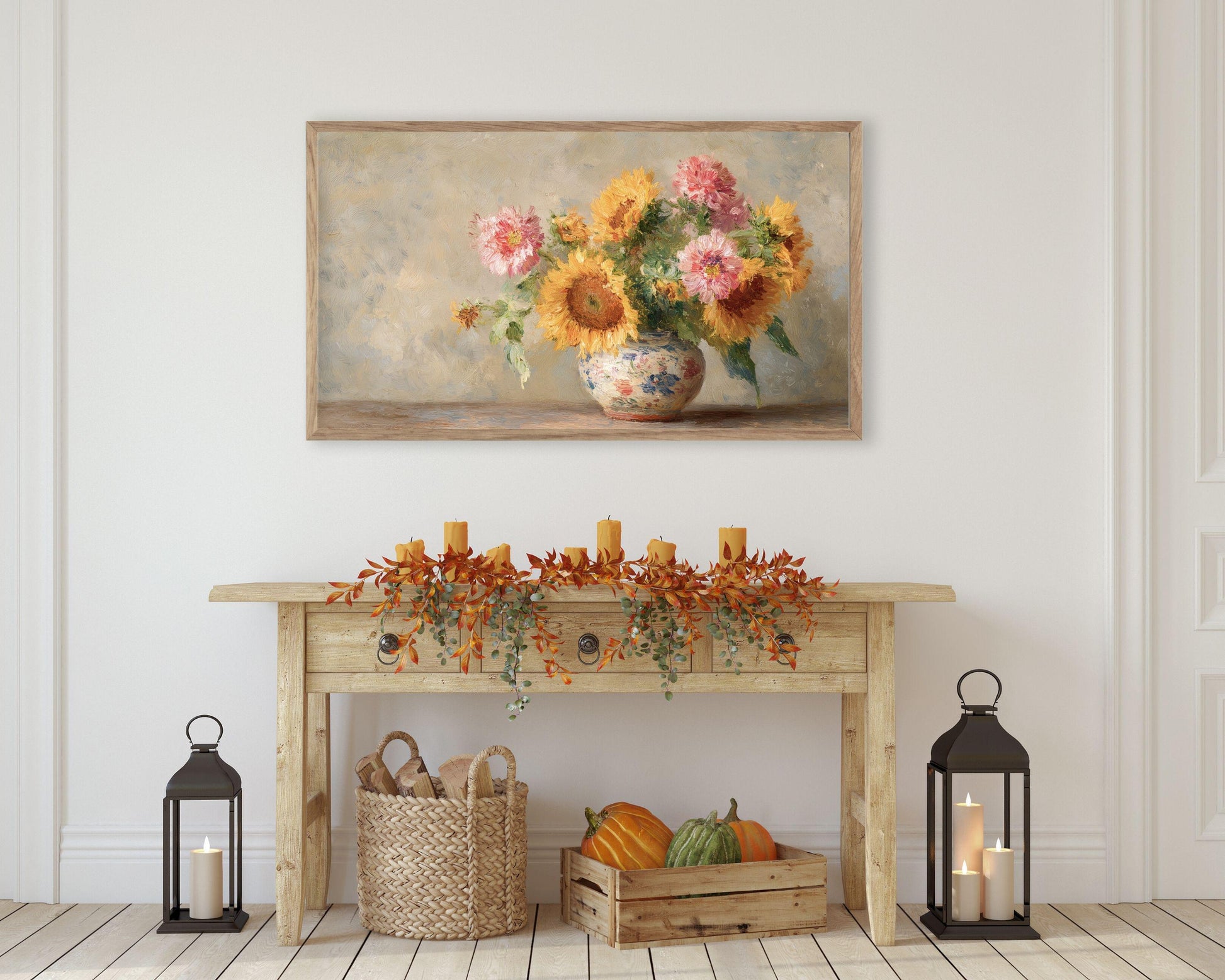 Colorful Flowers Frame TV Art