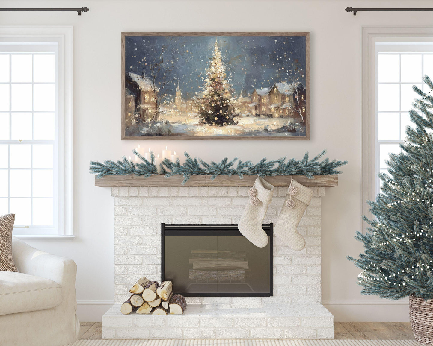 Christmas Tree Frame TV Art