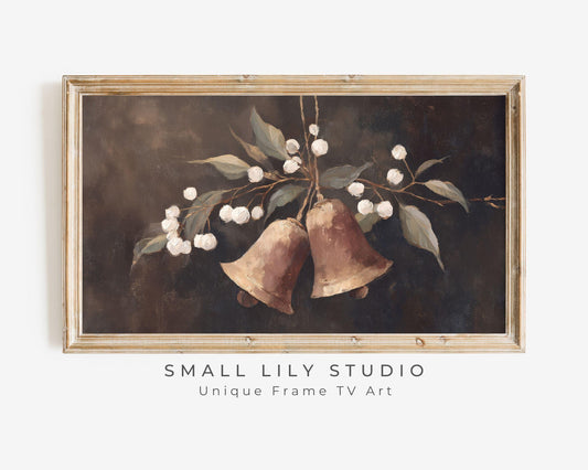 Moody Bells and Mistletoe Frame TV Art