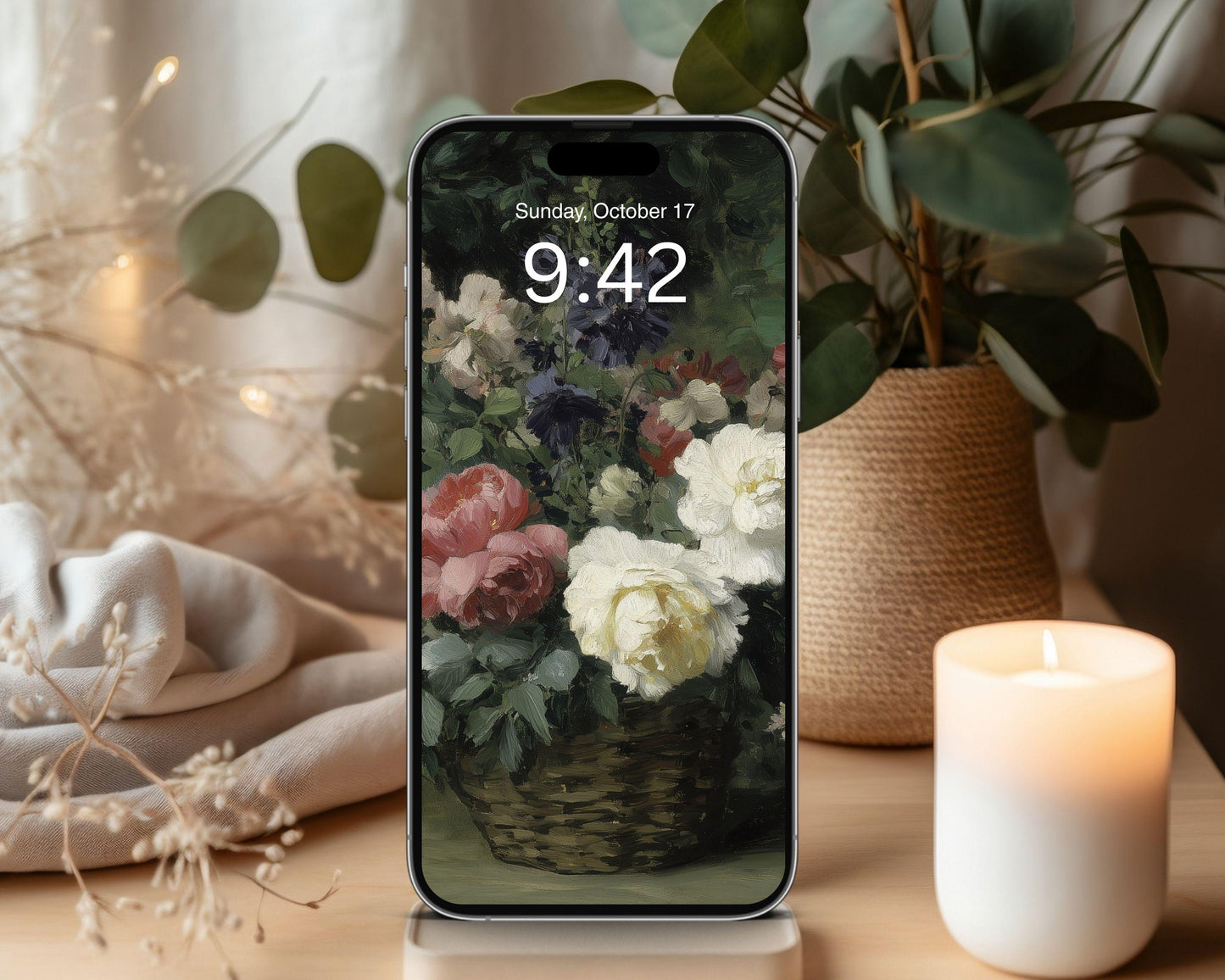 Moody Floral Desktop Wallpaper Set