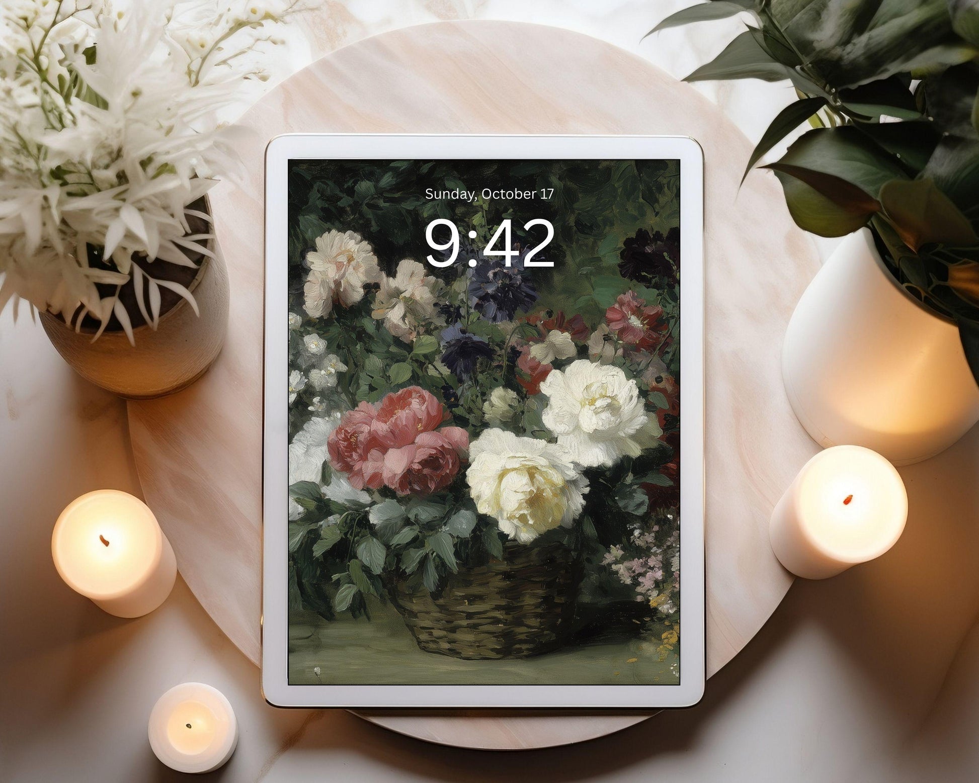 Moody Floral Desktop Wallpaper Set