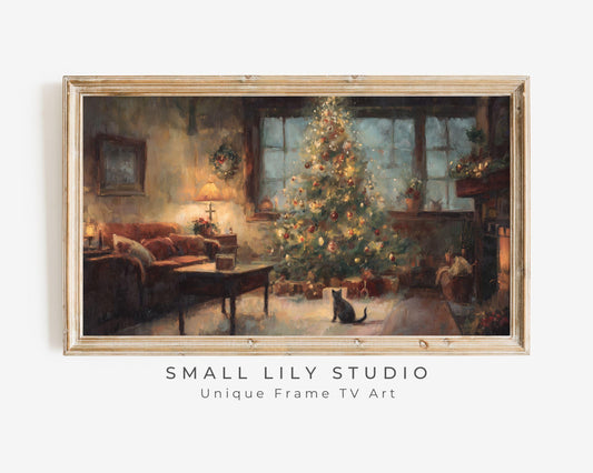 Cozy Christmas Frame TV Art