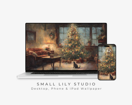 Cozy Christmas Desktop Wallpaper Set