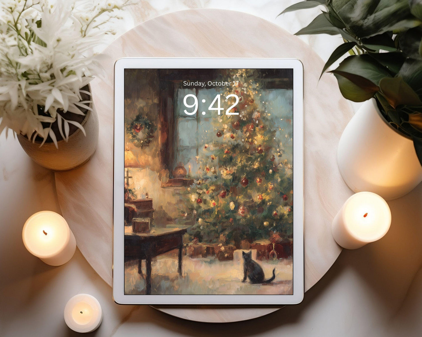 Cozy Christmas Desktop Wallpaper Set