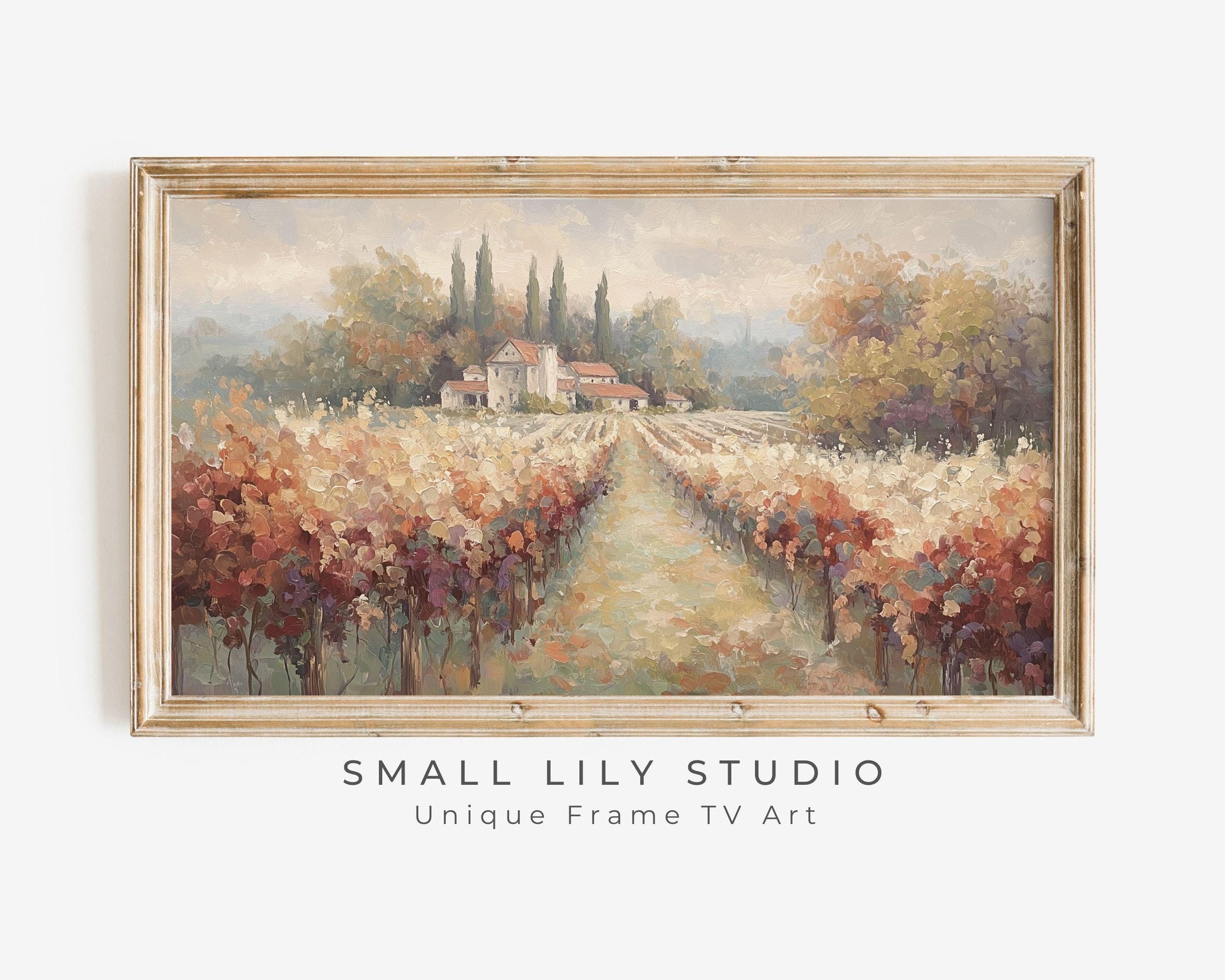 Fall Vineyard Frame TV Art