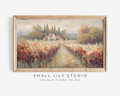 Fall Vineyard Frame TV Art