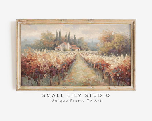 Fall Vineyard Frame TV Art