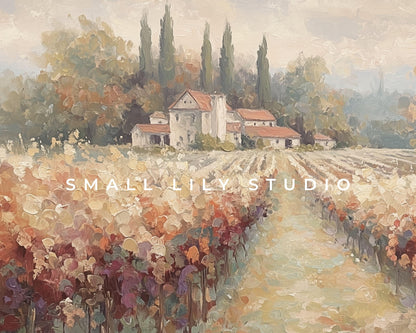 Fall Vineyard Frame TV Art