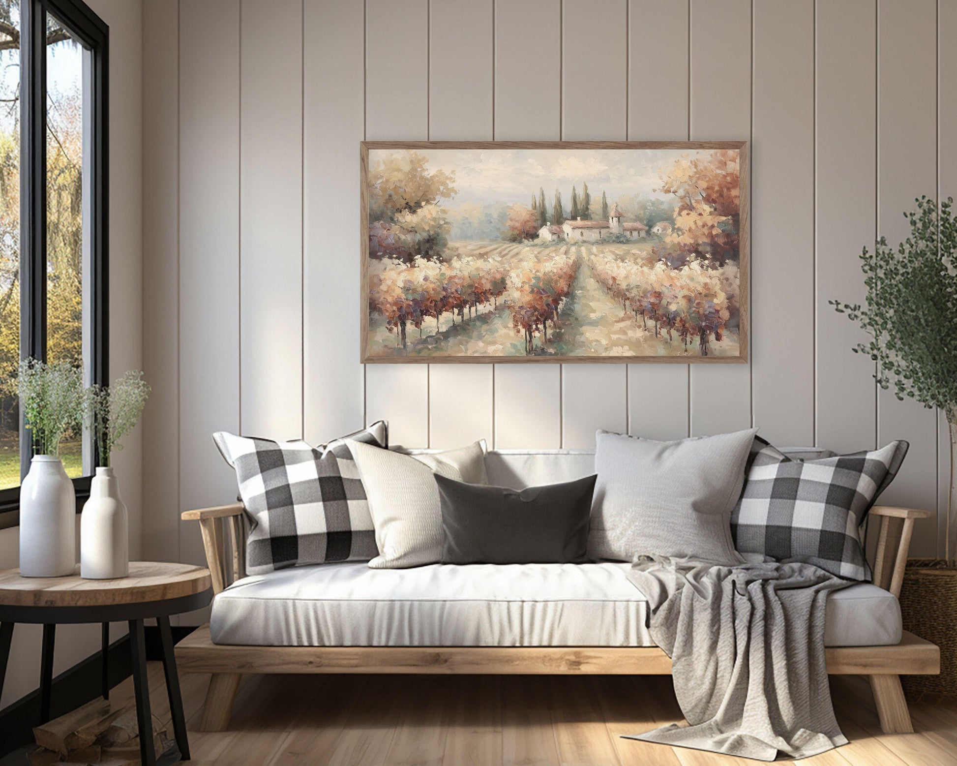 French Vineyard Frame TV Art