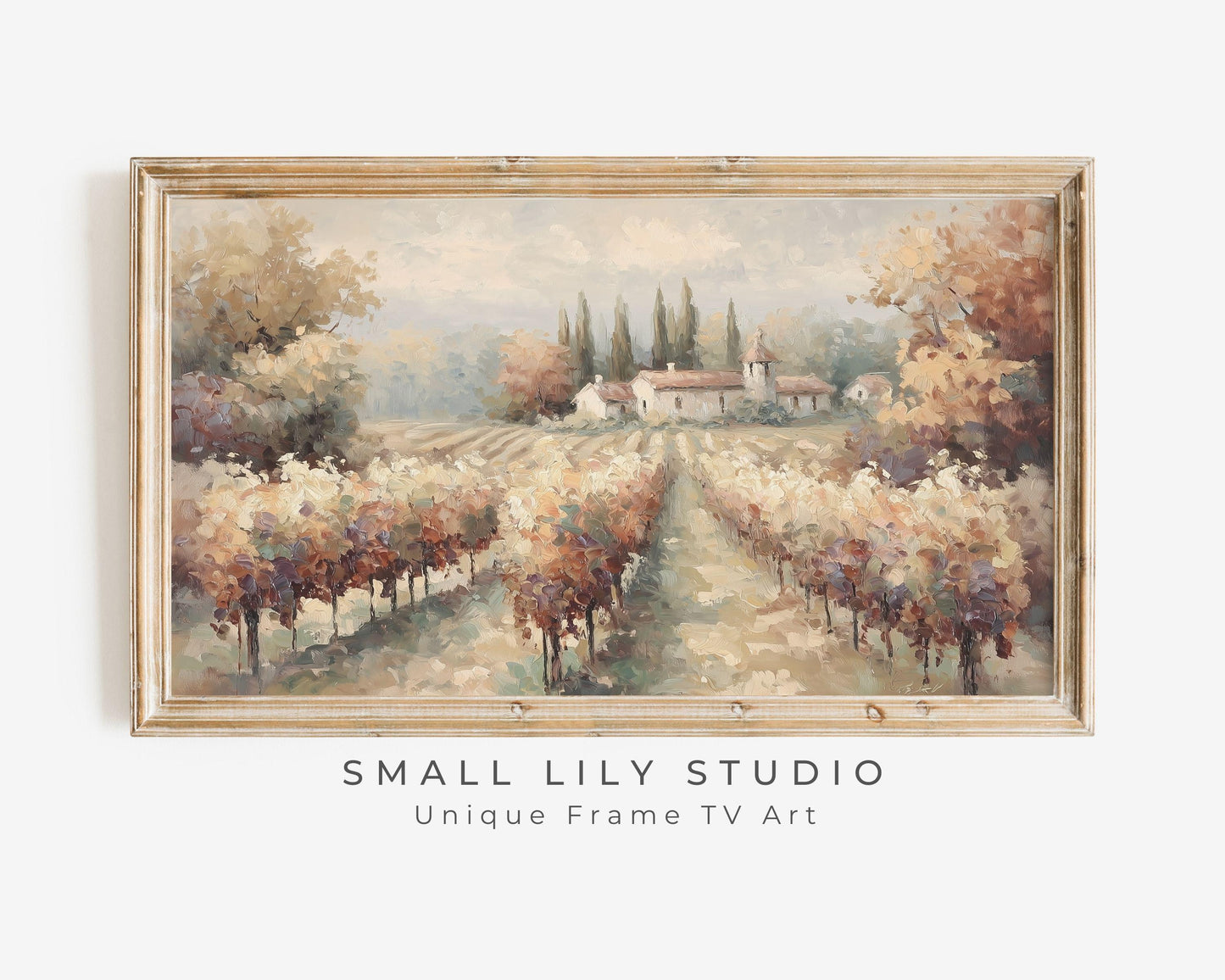 French Vineyard Frame TV Art
