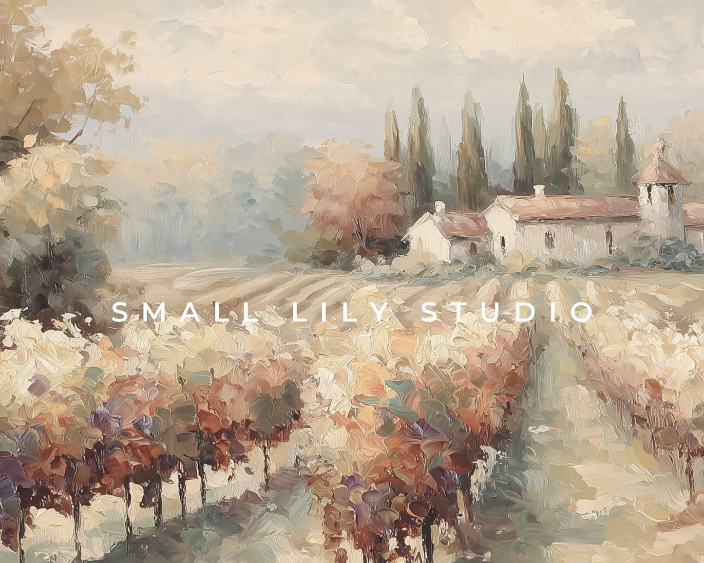 French Vineyard Frame TV Art