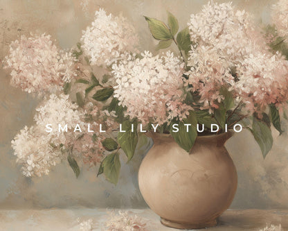 Pink Hydrangeas Frame TV Art