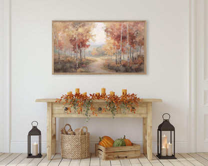 Fall Landscape Frame TV Art