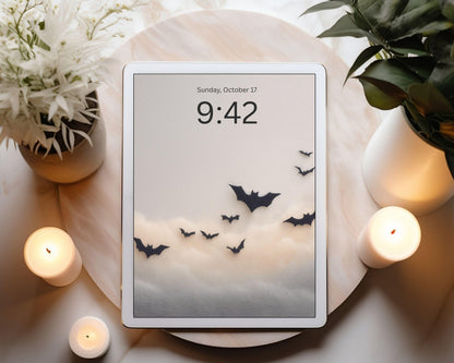 Halloween Bats Desktop Wallpaper Set