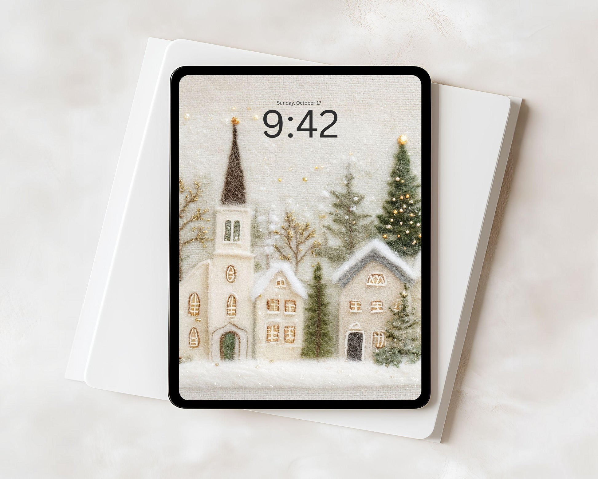 Christmas Village iPad Wallpaper