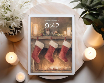 Christmas Stockings Desktop Wallpaper Set