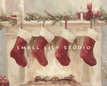 Christmas Stockings Desktop Wallpaper Set
