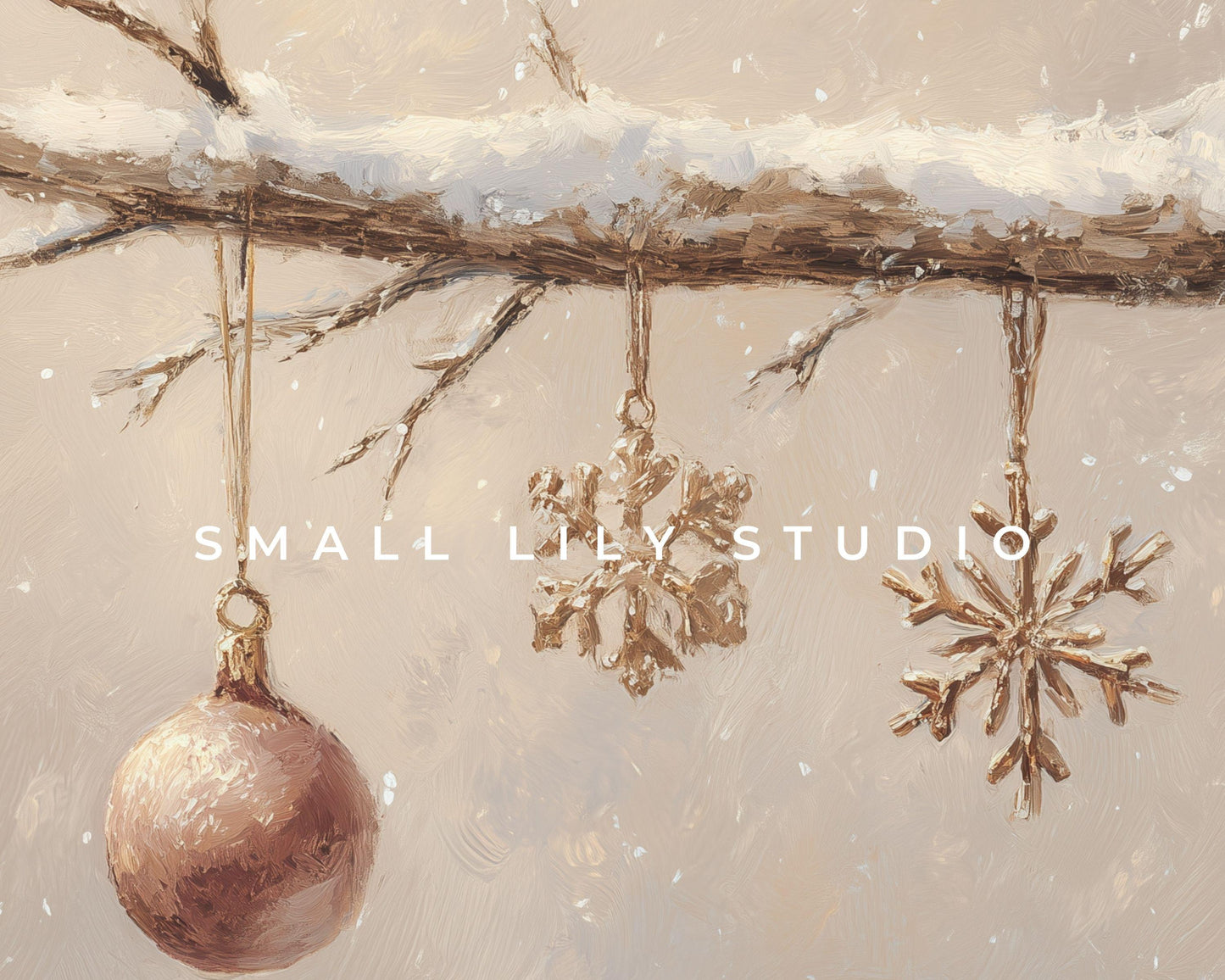 Christmas Ornaments iPad Wallpaper