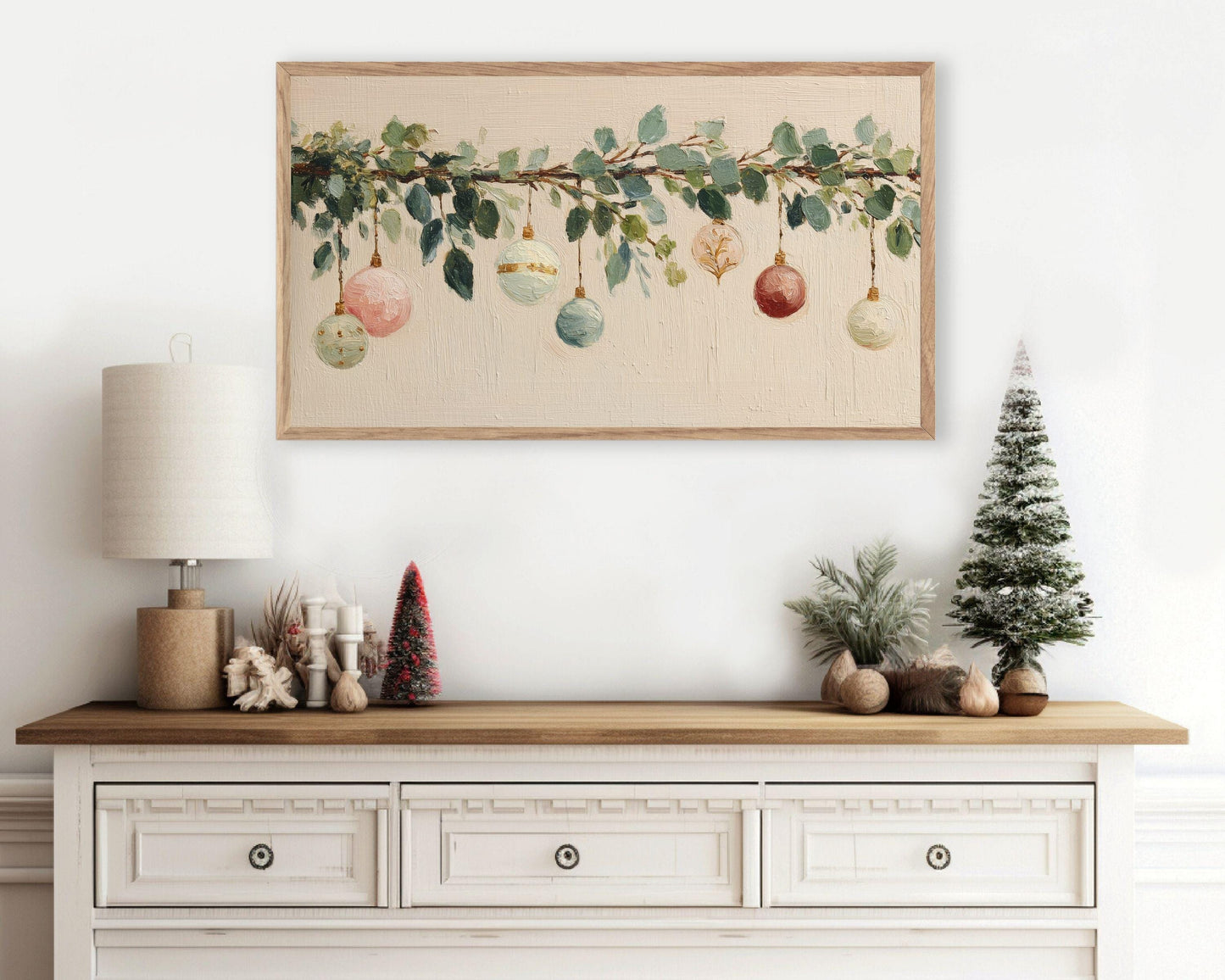 Christmas Ornaments Frame TV Art