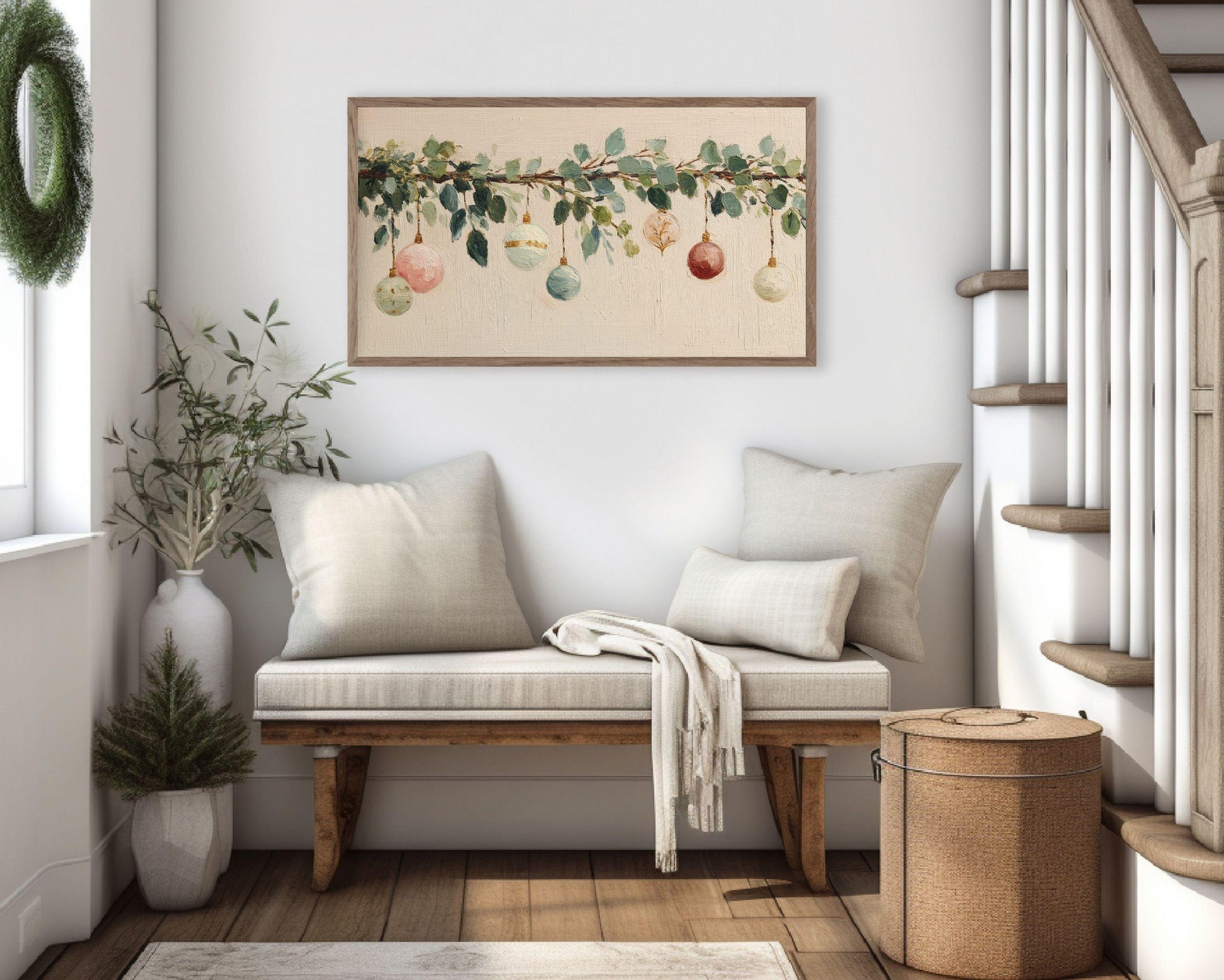 Christmas Ornaments Frame TV Art