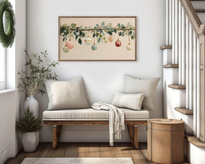 Christmas Ornaments Frame TV Art