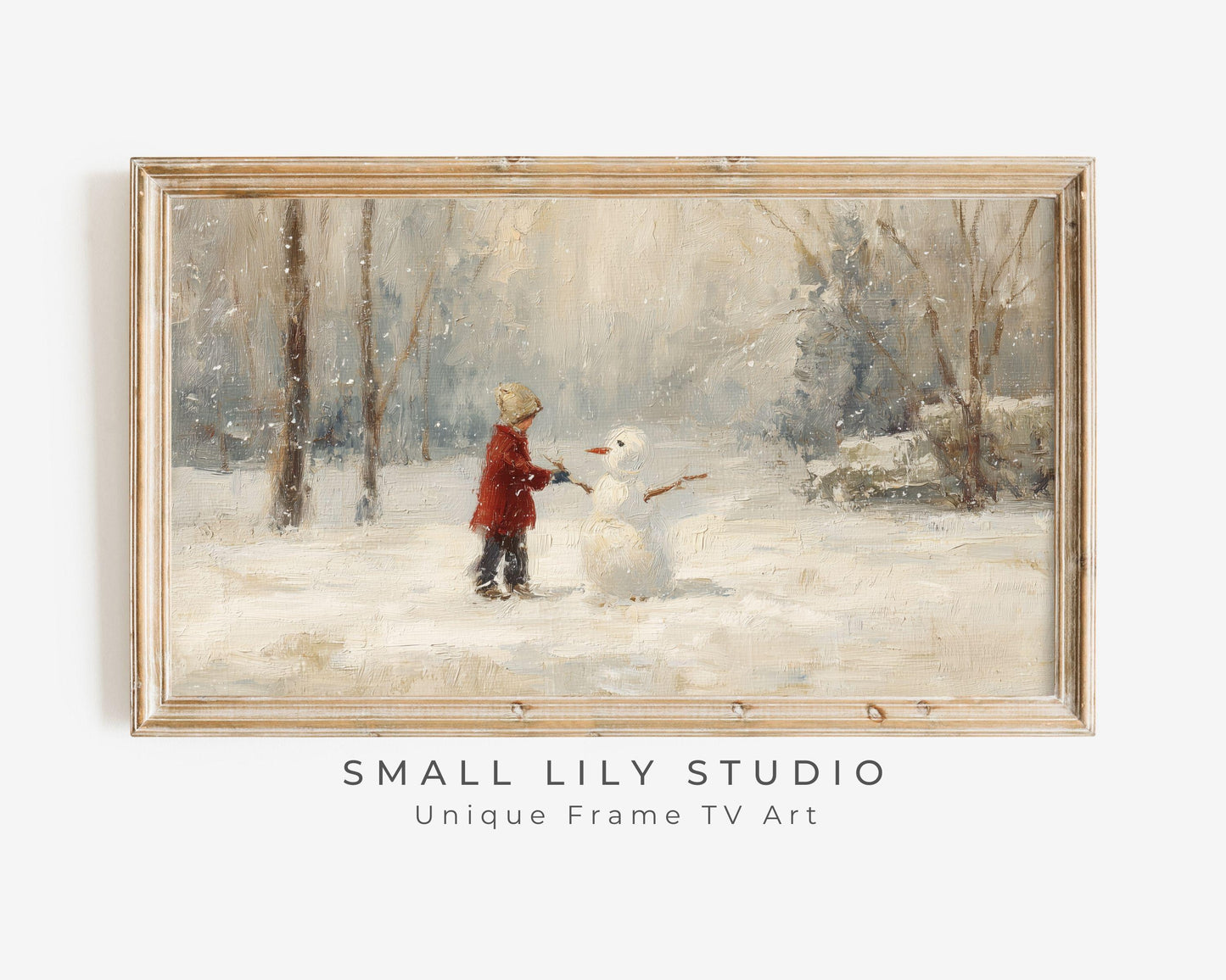 Building a Snowman Frame TV Art