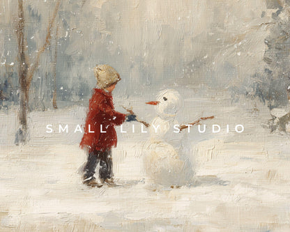 Building a Snowman Frame TV Art