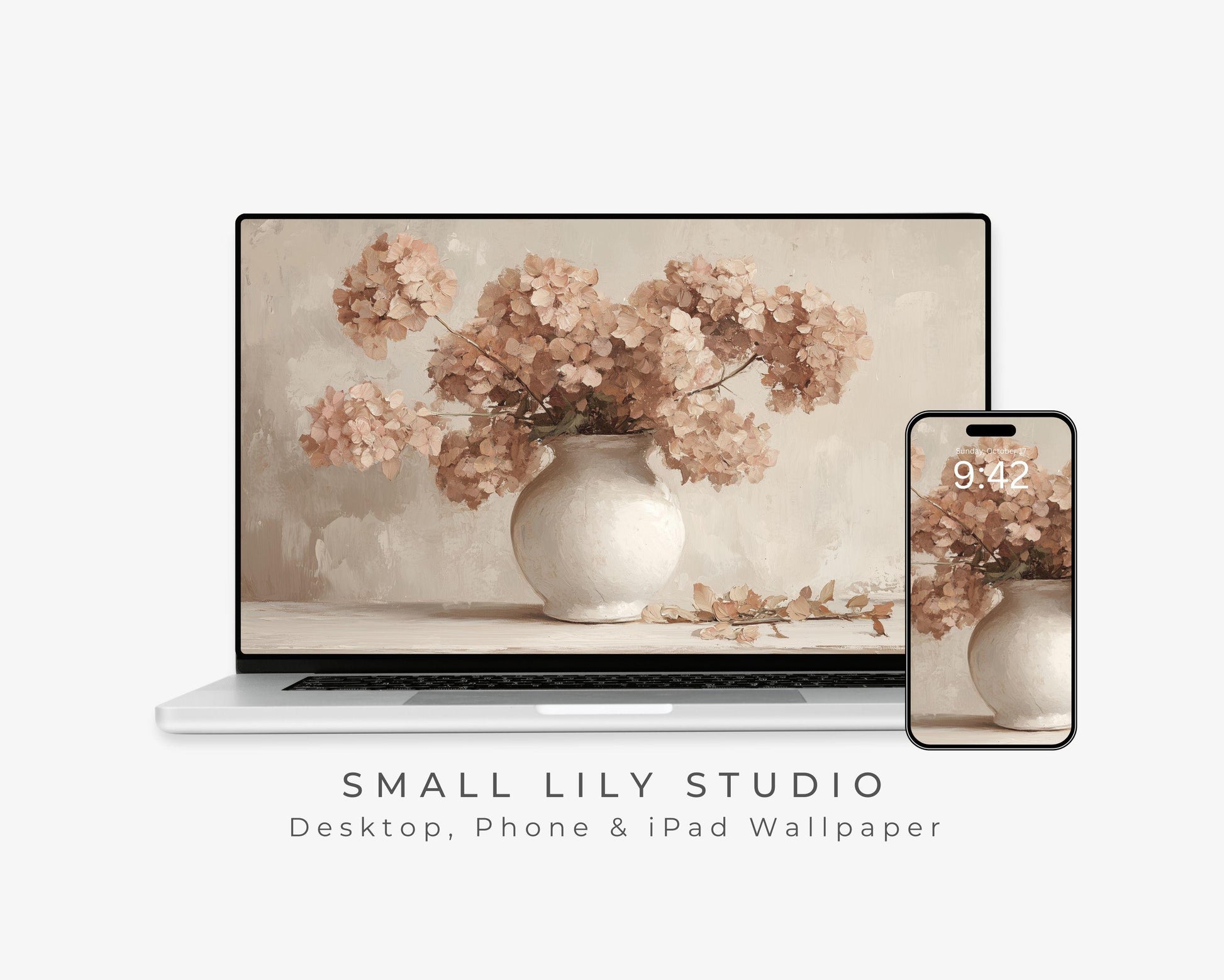 Hydrangeas Desktop Wallpaper Set