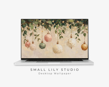 Christmas Ornaments Desktop Wallpaper