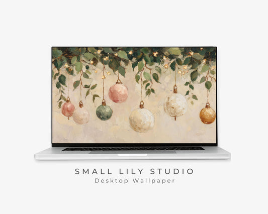 Christmas Ornaments Desktop Wallpaper