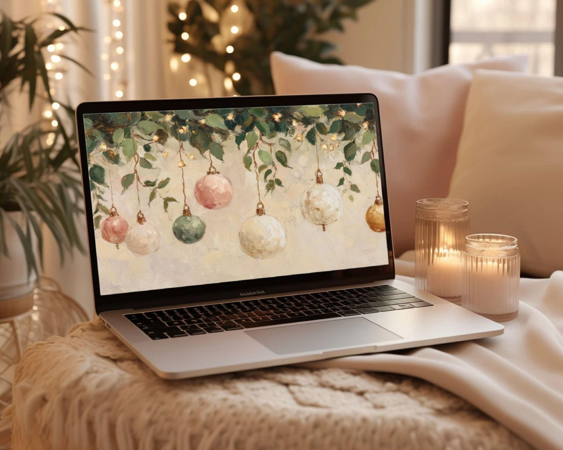 Christmas Ornaments Desktop Wallpaper