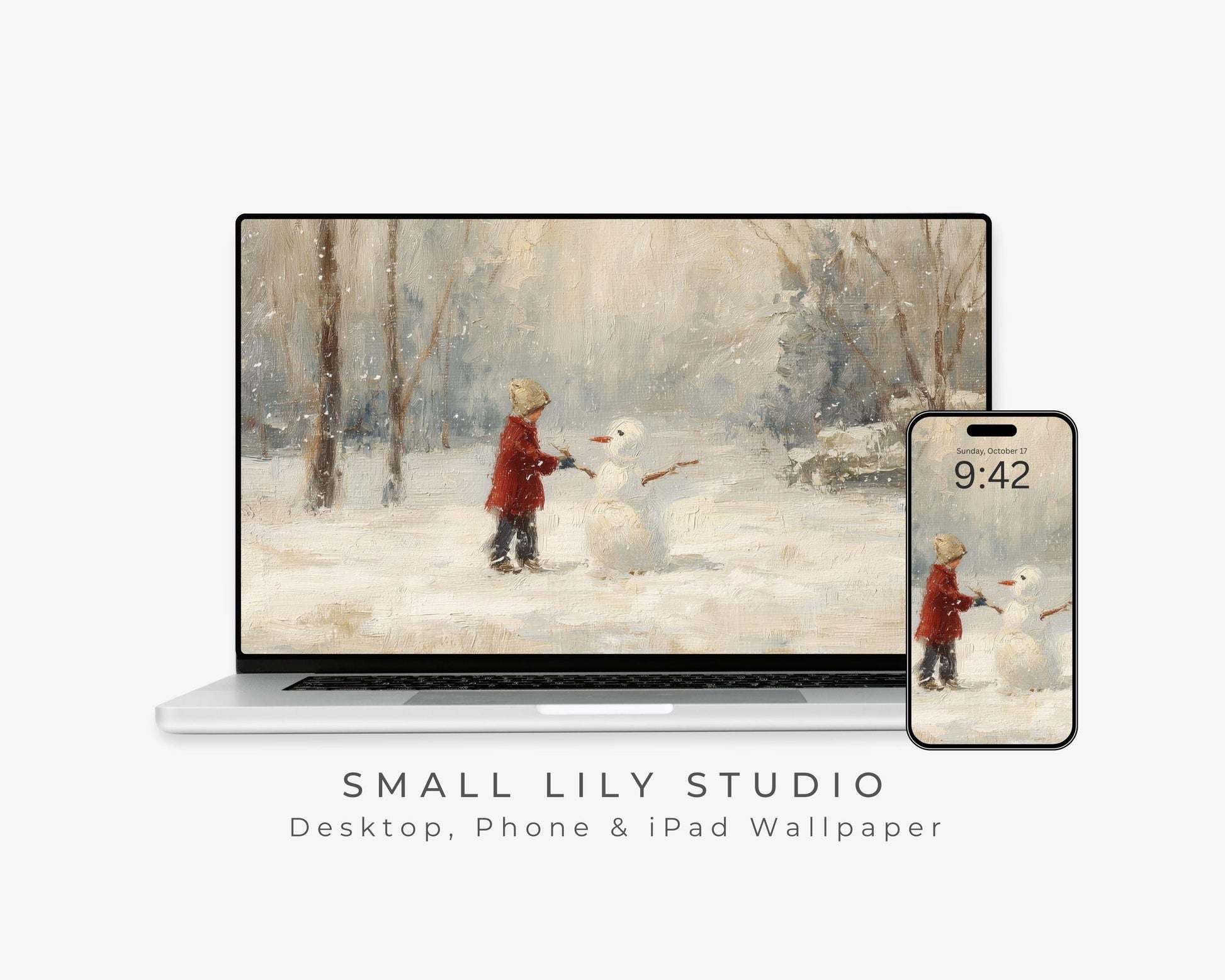 Snowman Desktop Wallpaper Set