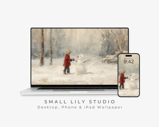 Snowman Desktop Wallpaper Set